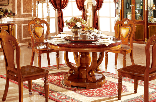 PHÒNG ĂN CỔ ĐIỂN GDT203C-Y205C ( BÀN + 6 GHẾ )