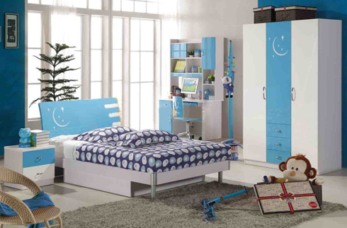 PHÒNG NGỦ BABY 806 ( GIƯỜNG + TAB GIƯỜNG + BÀN HỌC + GHẾ + TỦ QUẦN ÁO )
