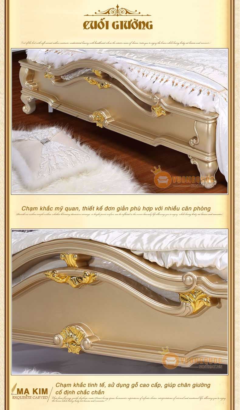 Giường ngủ nhập khẩu phong cách Pháp SCS-FA019