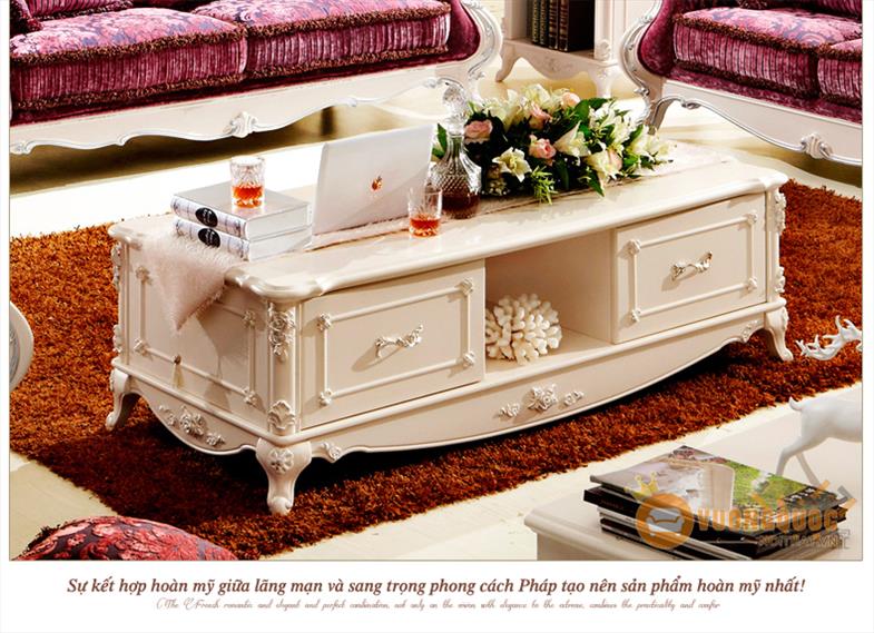 Bàn trà phòng khách thiết kế ngăn kéo tiện dụng SCS-SCT11