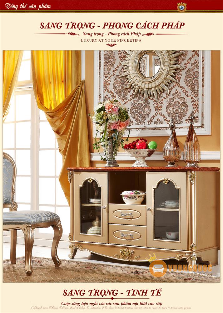 Tủ trang trí phong cách Pháp SCS136