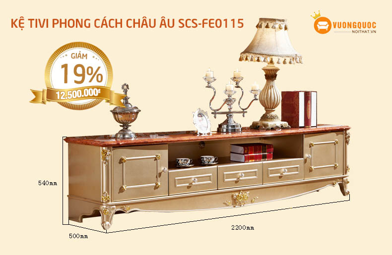 Kệ tivi nhập khẩu cho phòng khách thêm tiện nghi