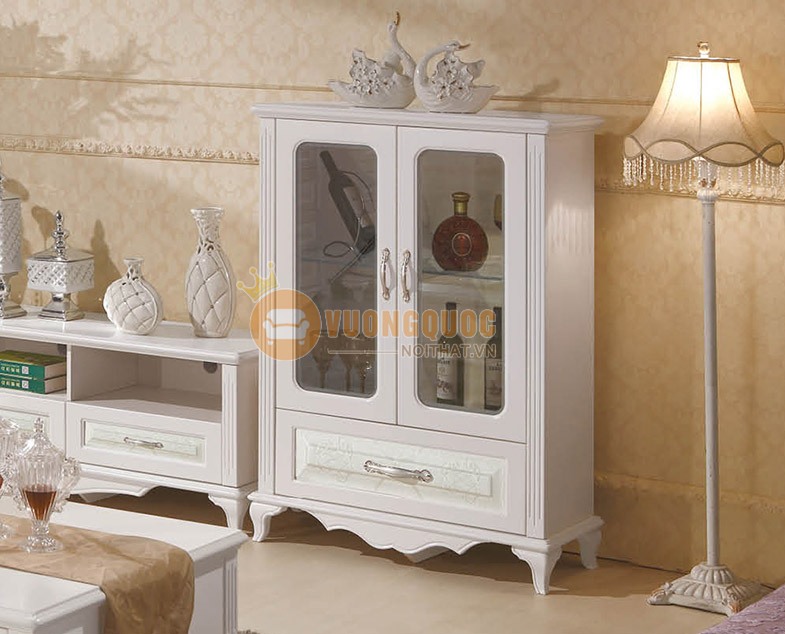 Bộ kệ tivi kết hợp với tủ rượu cao cấp FOS114
