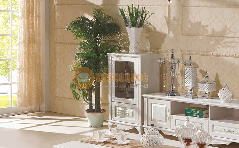 Bộ kệ tivi kết hợp với tủ rượu cao cấp FOS114