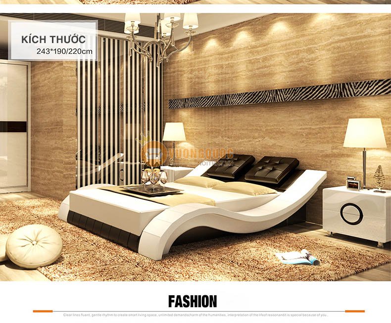 Bộ giường ngủ hiện đại thiết kế đa năng KMKC1080