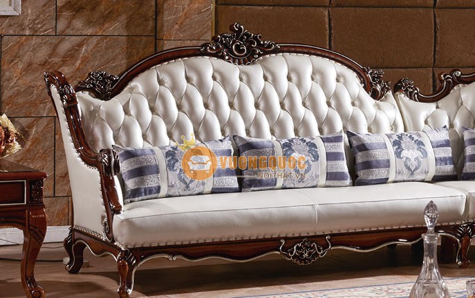 Bộ sofa góc phòng khách gỗ sồi OAK đẳng cấp RA916