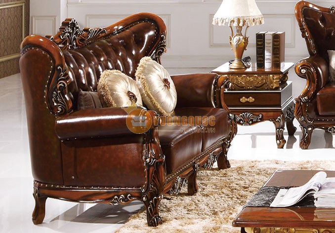 Bộ sofa gỗ cổ điển cao cấp phong cách Châu Âu RA913