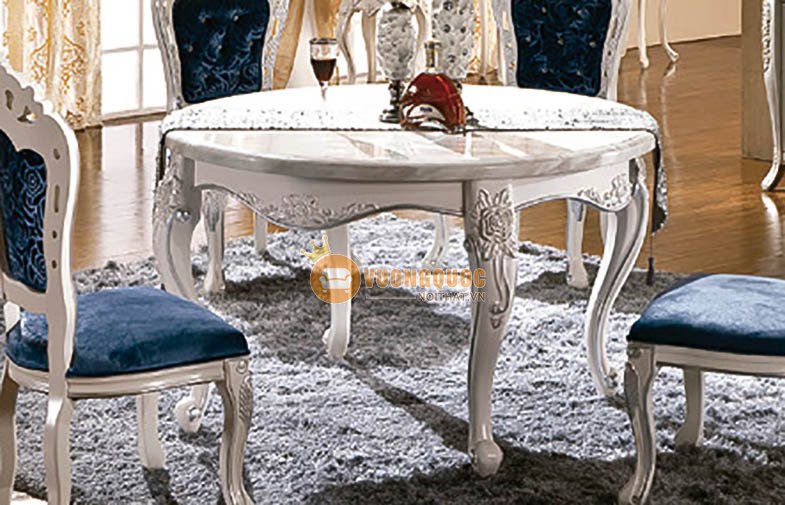 Bộ bàn ghế ăn tân cổ điển phong cách Châu Âu RART801