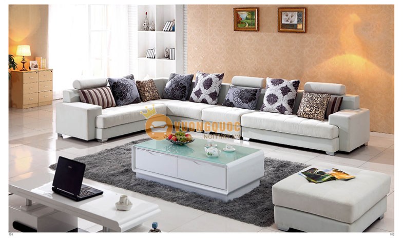 Bộ sofa phòng khách hiện đại hình chữ L CSSAS308