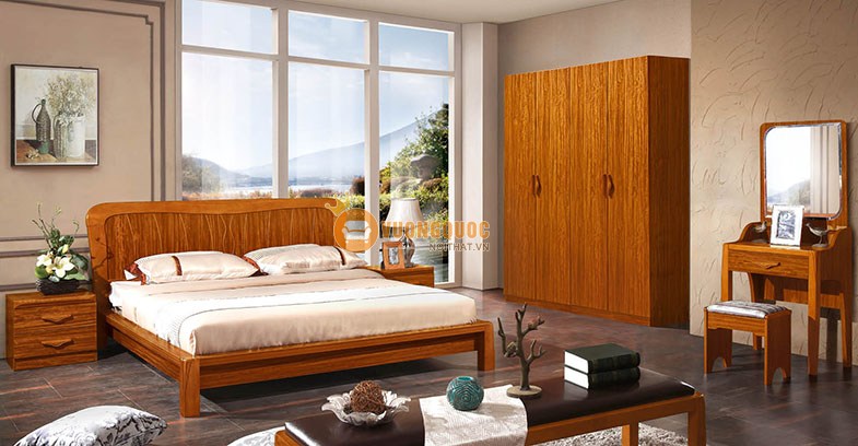 Giường ngủ phong cách countrysite tinh tế CNS3A005-2