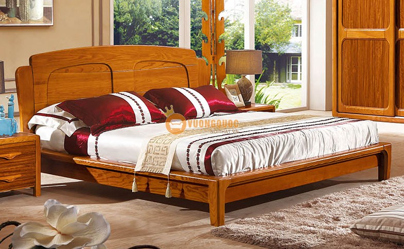 Giường ngủ đơn giản sang trọng CNS3A002-1