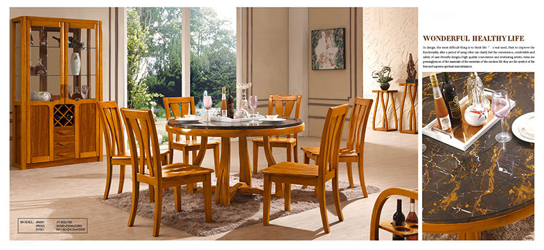 Bàn ăn tròn trang nha CNS3N001-2