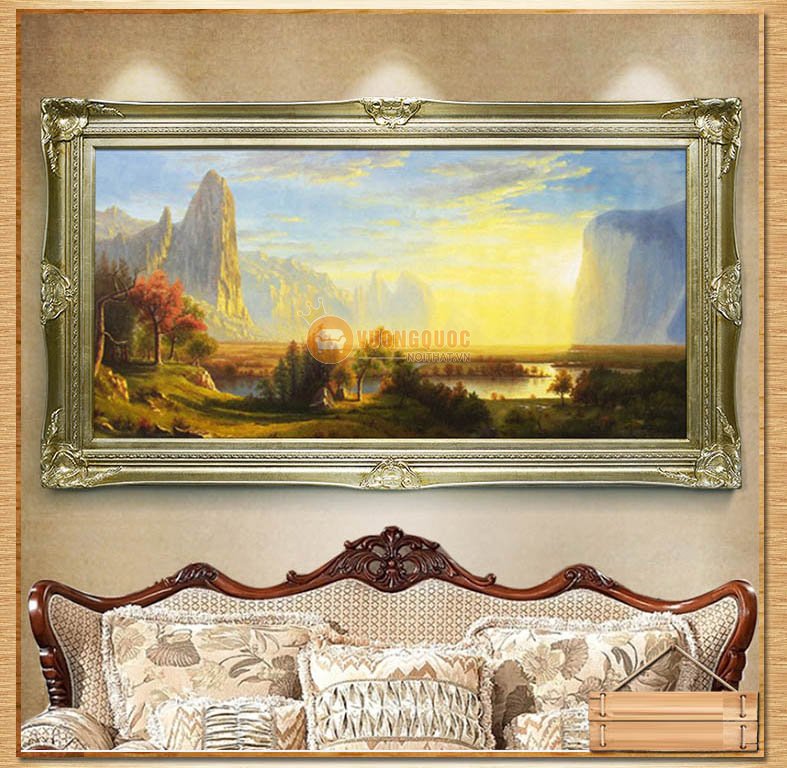 tranh treo tường phòng khách cổ điển hyy107-4
