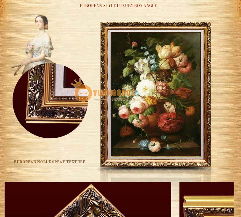 tranh sơn dầu hoa cổ điển hyy119-12