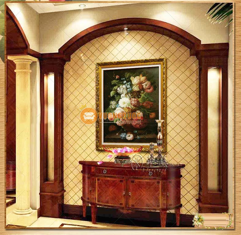 tranh sơn dầu hoa cổ điển hyy119-7