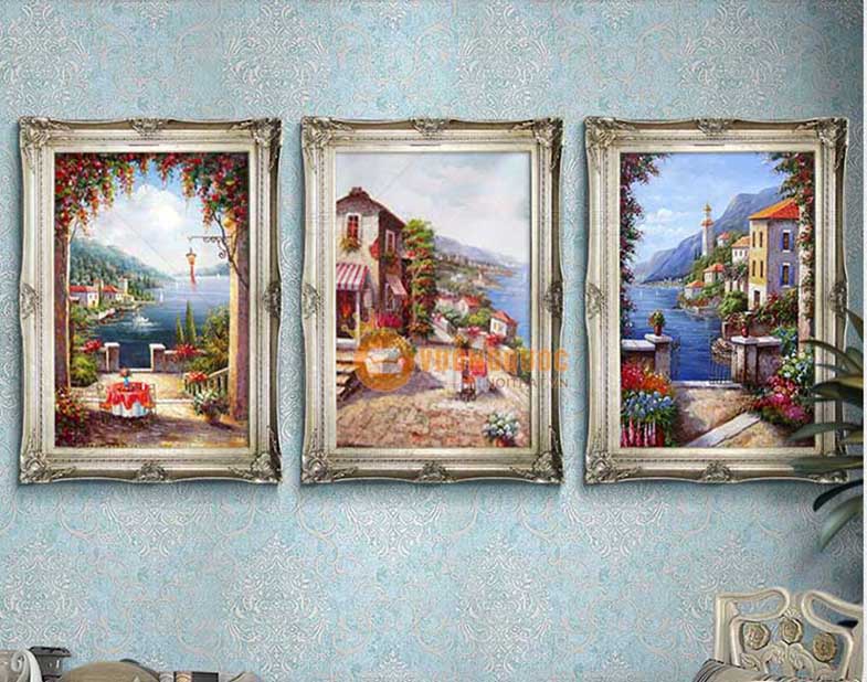 Tranh trang trí phòng khách sang trọng HYY234-1