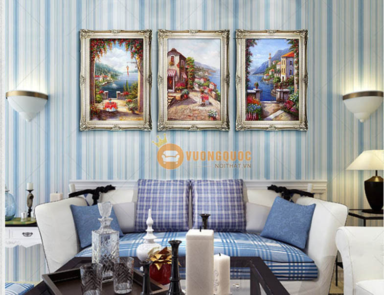 Tranh trang trí phòng khách sang trọng HYY234-2