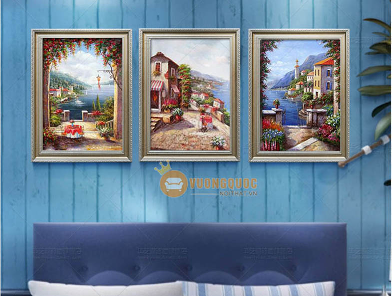 Tranh trang trí phòng khách sang trọng HYY234-4