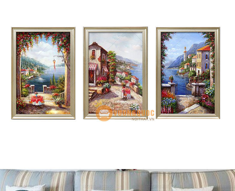 Tranh trang trí phòng khách sang trọng HYY234-6