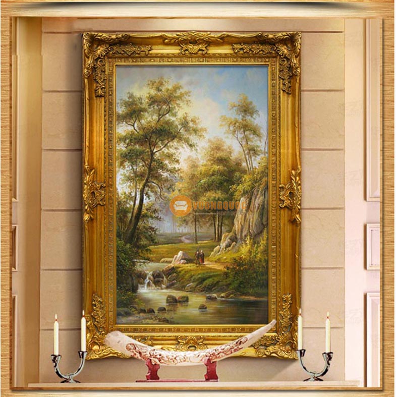 tranh phong cảnh rừng cây mỹ quan HYY135-1