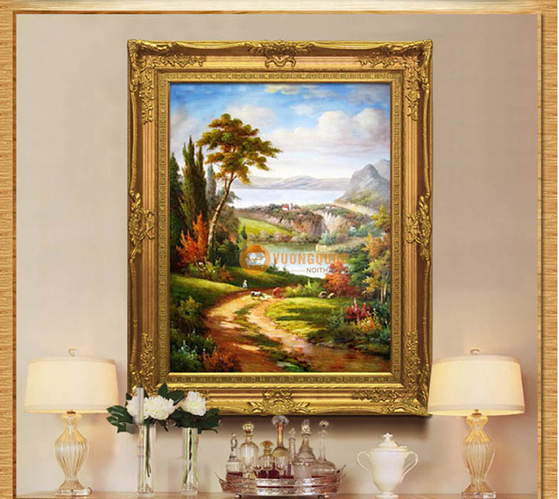 tranh phong cảnh rừng cây mỹ quan HYY135-6