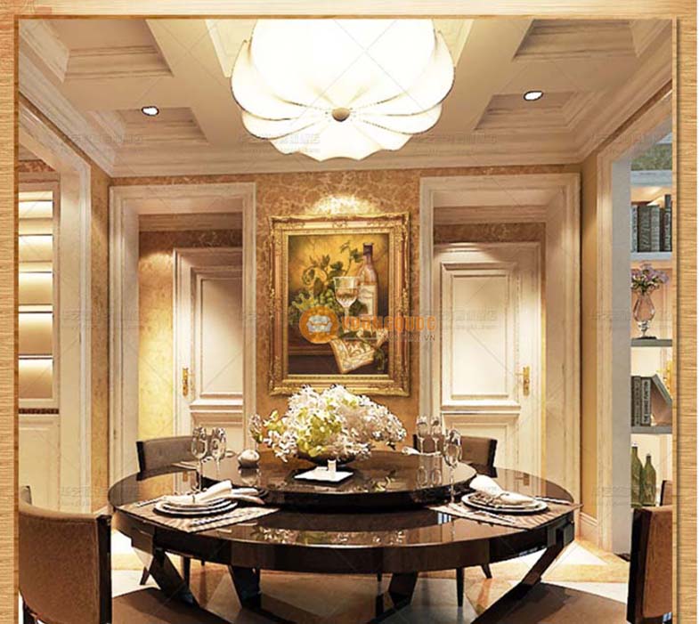 tranh trang trí phòng ăn tân cổ điển HYY137-2