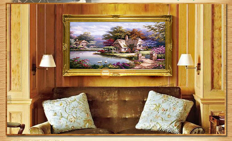 tranh trang trí phong cảnh quê hương HYY154-5