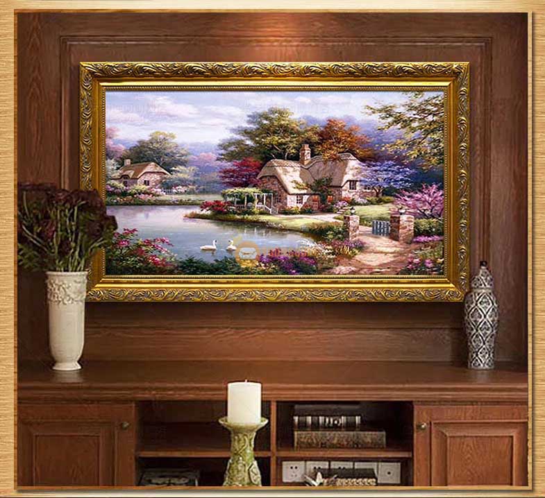 tranh trang trí phong cảnh quê hương HYY154-6
