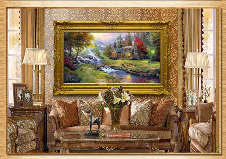 tranh phong cảnh cổ điển nhập khẩu HYY157-3