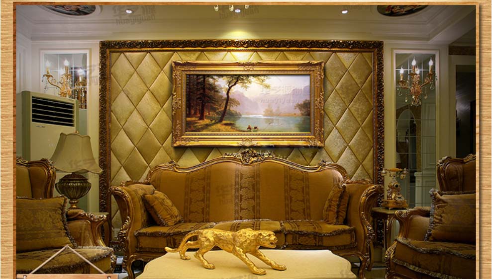 tranh-trang-tri-co-dien-khu-rung-HYY188-3 Tranh trang trí cổ điển khu rừng HYY188-3
