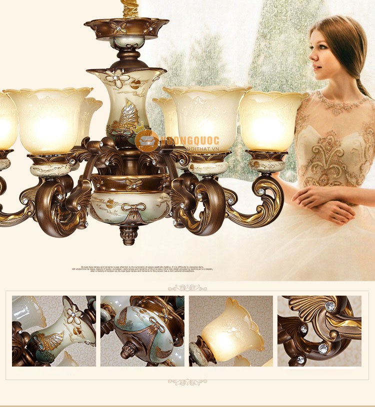 đèn chùm nghệ thuật tân cổ điển ML112-1