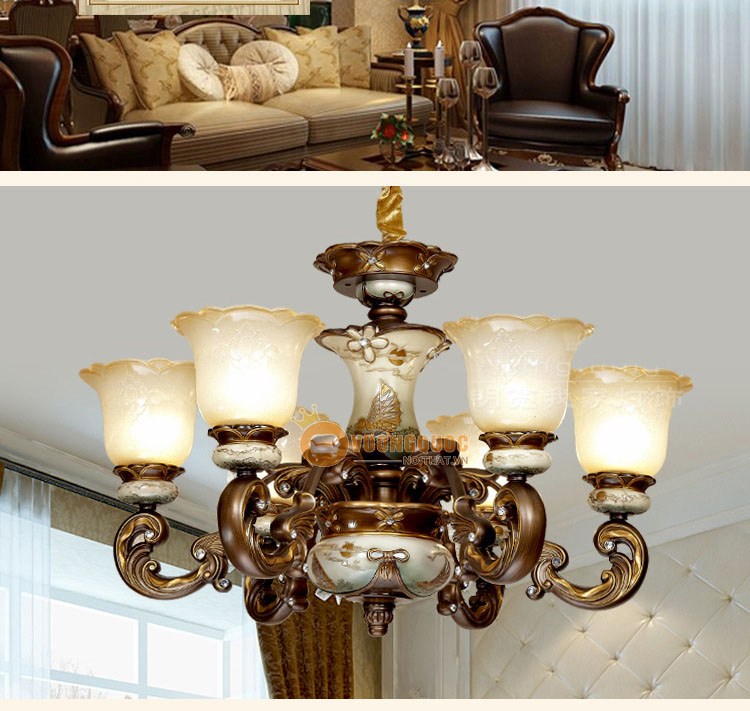 đèn chùm nghệ thuật tân cổ điển ML112-4