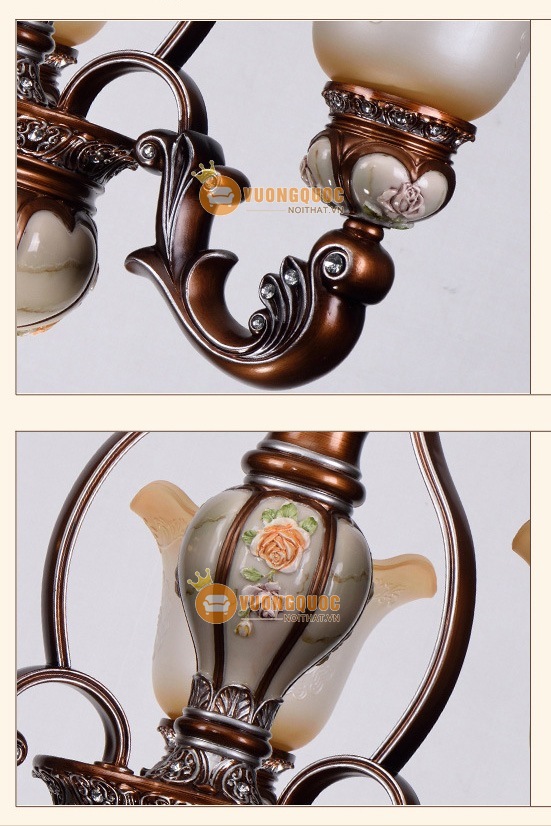 Đèn chùm gỗ nhập khẩu sang trọng ML123-12