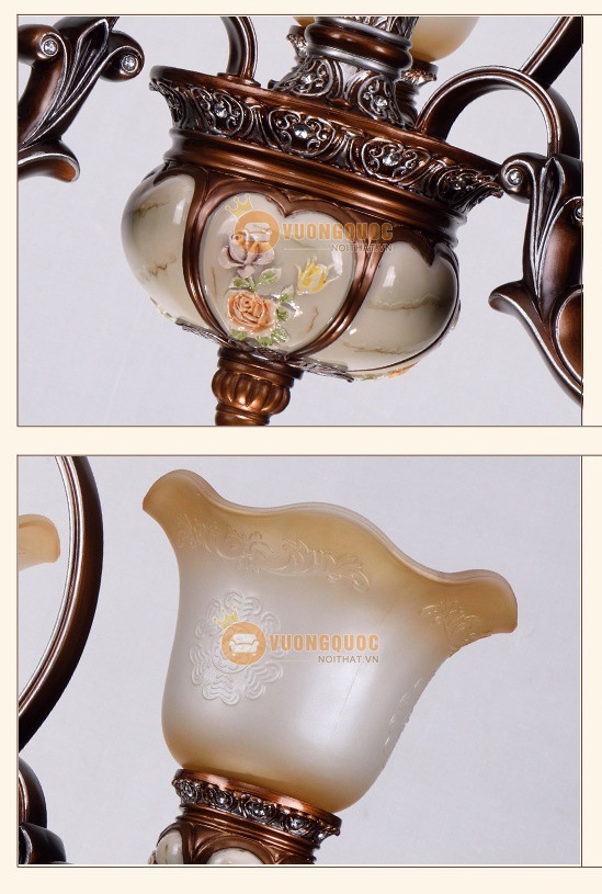 Đèn chùm gỗ nhập khẩu sang trọng ML123-13