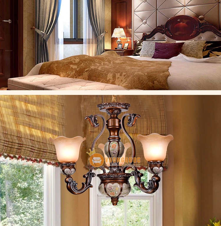 Đèn chùm gỗ nhập khẩu snag trọng ML123-6