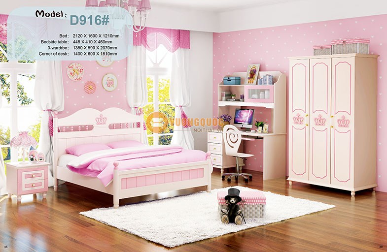 Giường ngủ kiểu công chúa cho bé HHM916G Giường ngủ kiểu công chúa cho bé HHM916G