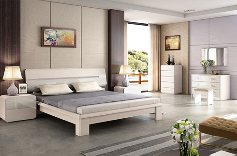 Nội thất phòng ngủ cao cấp thiết kế đơn giản tinh tế LJMS803
