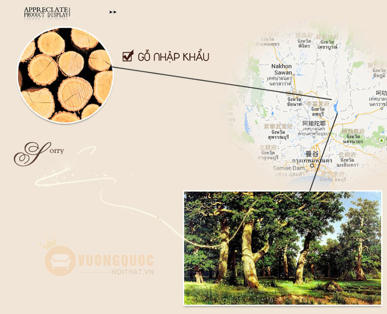 Bộ bàn ghế phòng ngủ Country Style CNS119