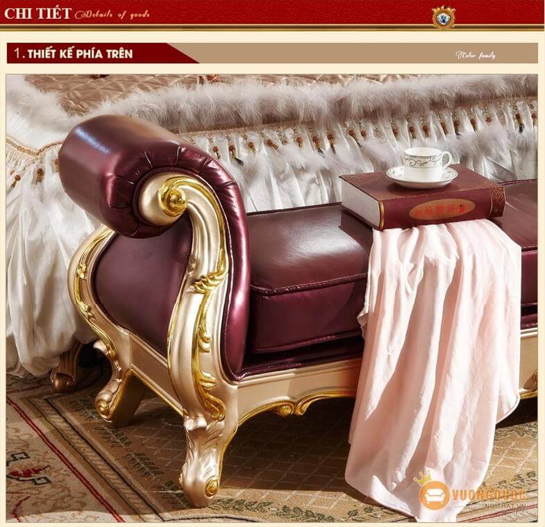 Ghế sofa phòng ngủ cách pháp SCS1822 