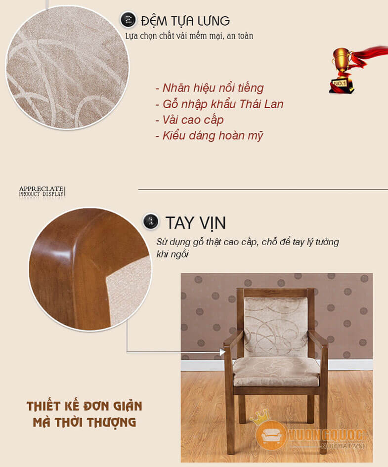 Bộ bàn ghế phòng ngủ Country Style CNS119