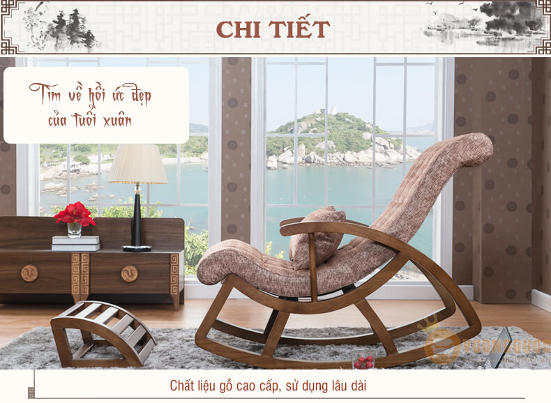 ghế thư giãn phòng ngủ có độn Country Style CNS107