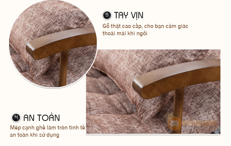 ghế thư giãn phòng ngủ có độn Country Style CNS107