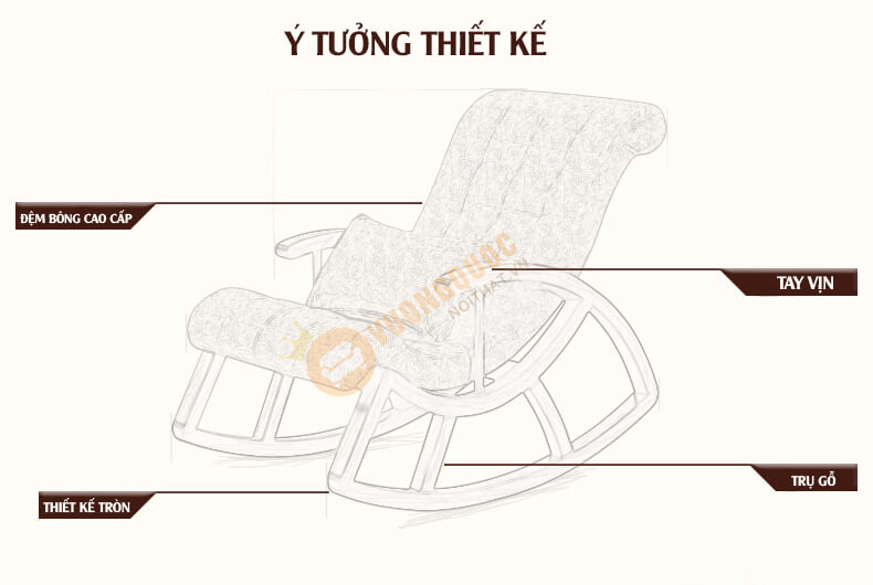 ghế thư giãn phòng ngủ có độn Country Style CNS107