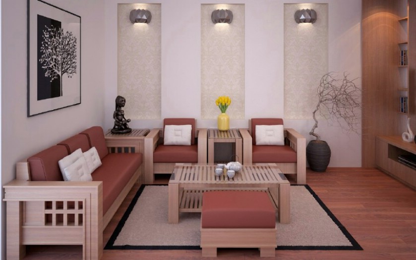 Xu hướng thiết kế những mẫu bàn ghế gỗ phòng khách hiện đại năm 2018