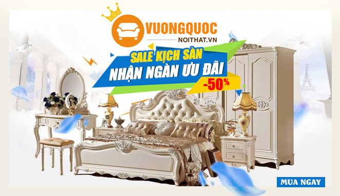 Sale up to 50%–Vương quốc nội thất giảm giá Khủng trên báo 24h.com.vn