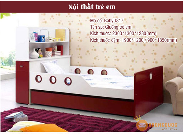 3 mẫu giường ngủ cho bé trai 2 tuổi bán chạy nhất Vuongquocnoithat.vn