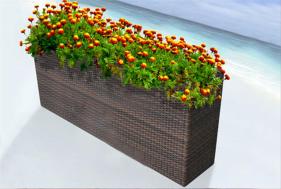 CHẬU TRỒNG HOA NHỰA GIẢ MÂY JLM180