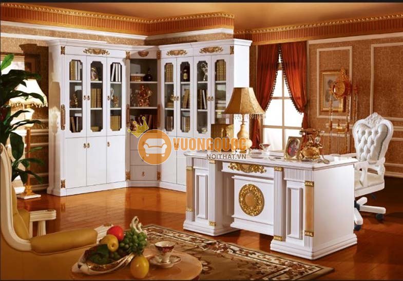 Bàn giám đốc cao cấp phong cách châu Âu GD3036L2