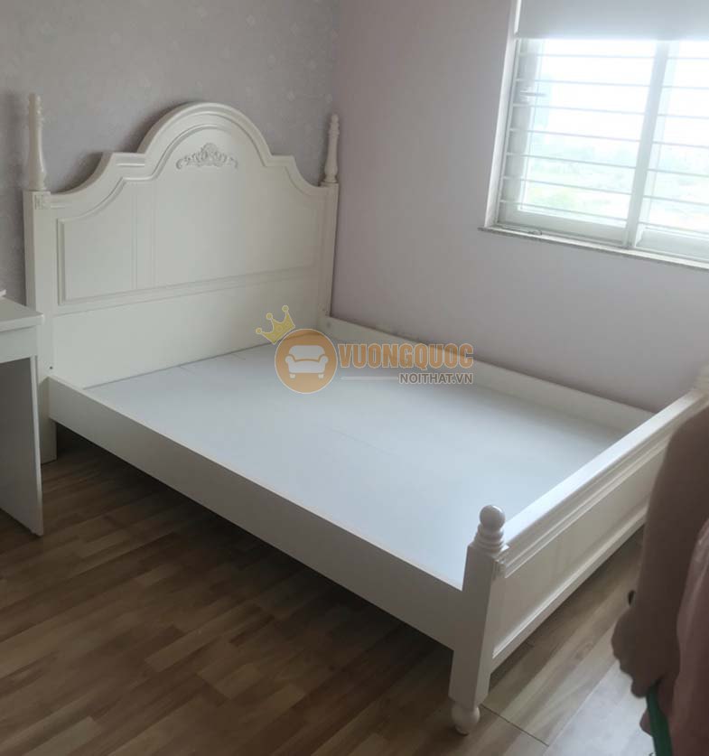Bộ giường ngủ cao cấp thiết kế độc đáo JY806G 