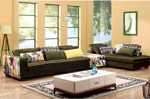 Ghế sofa kiểu hiện đại màu xanh lục CSSBY6010